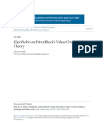 Kluckhohn and Strodtbecks Values Orientation Theory PDF