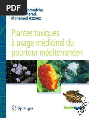 plantes toxiques a usage medicinal du pourtour mediterraneen pdf toxicologie medicament