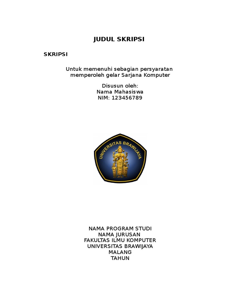 Template Skripsi Filkom Ub 2016 V1 1 2 3