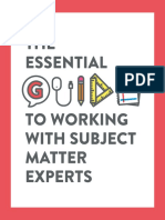 The Essential Guide To Working With Subject Matter Experts