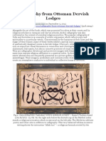 Calligraphy From Ottoman Dervish Lodges