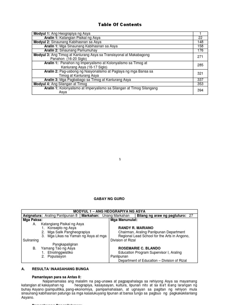Araling panlipunan grade 10 thesis image