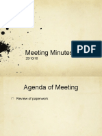 Meeting Minutes 25/10/16