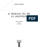 Aubenque El Problema Del Ser en Aristoteles PDF