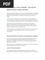 Zara supply chain analysis.docx