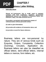 Business Letter Writing