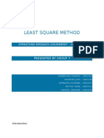 Least Square Method: Presented by Group 7