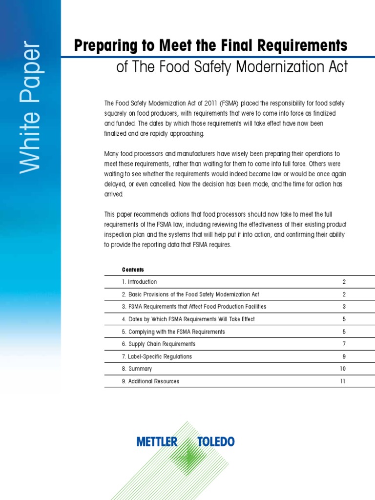 Fsma Food Safety Plan Template – VAQRA