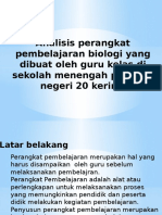 baruAnalisis perangkat pembelajaran biologi yang dibuat oleh guru.pptx