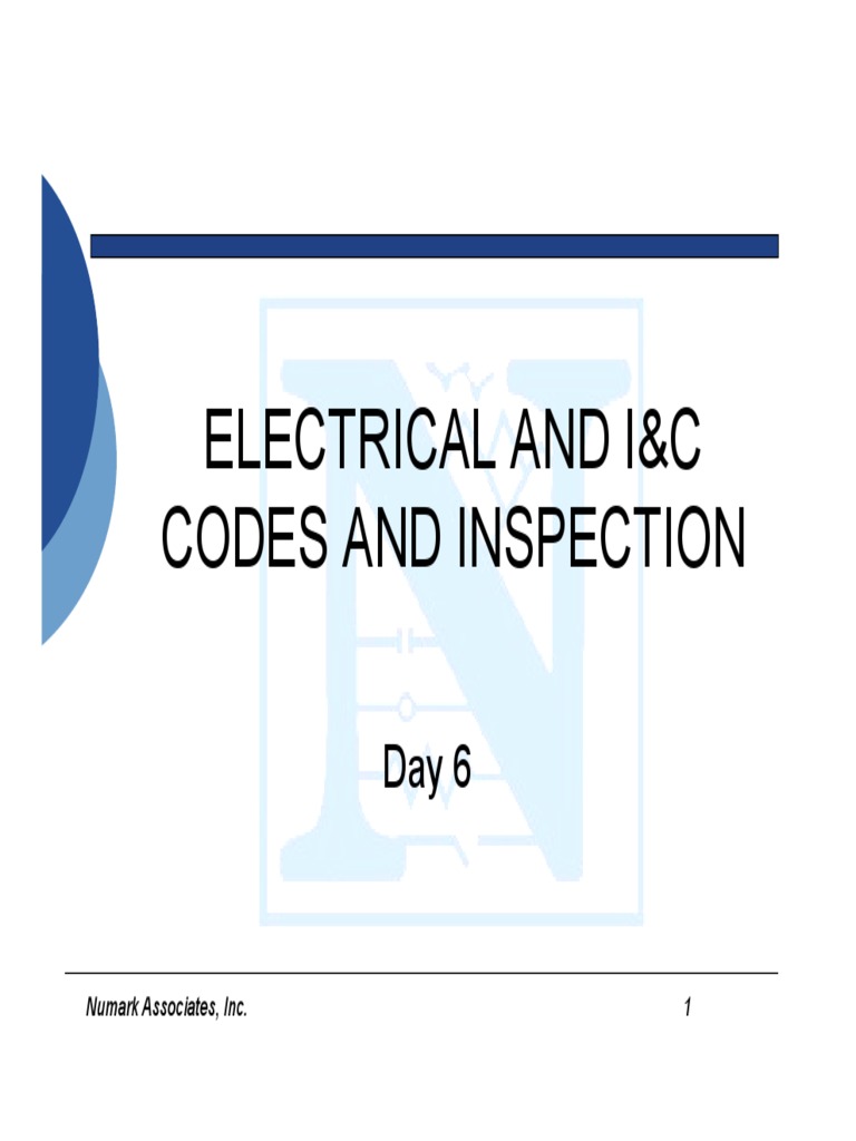 Electrical and IC Codes and Inspection | PDF | Cable | Electric Power
