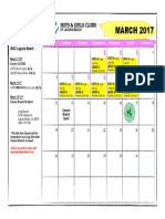 BGC March Modified Calendar