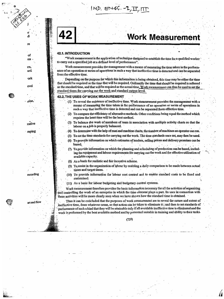 Ind. Engg (Notes) Part1 | PDF