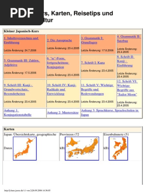 Japanischkurs Pdf