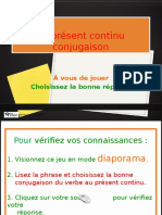 Le Présent Continu Conjugaison Au Jeu !