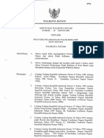 PERWAKO.29.Petunjuk Pelaksanaan Pajak Reklame Kota Batam.2001