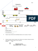 Test Initial Clasa a III-A