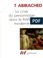 ABIRACHED, R. - La Crise Du Personnage Dans Le Theatre Moderne (FR) PDF