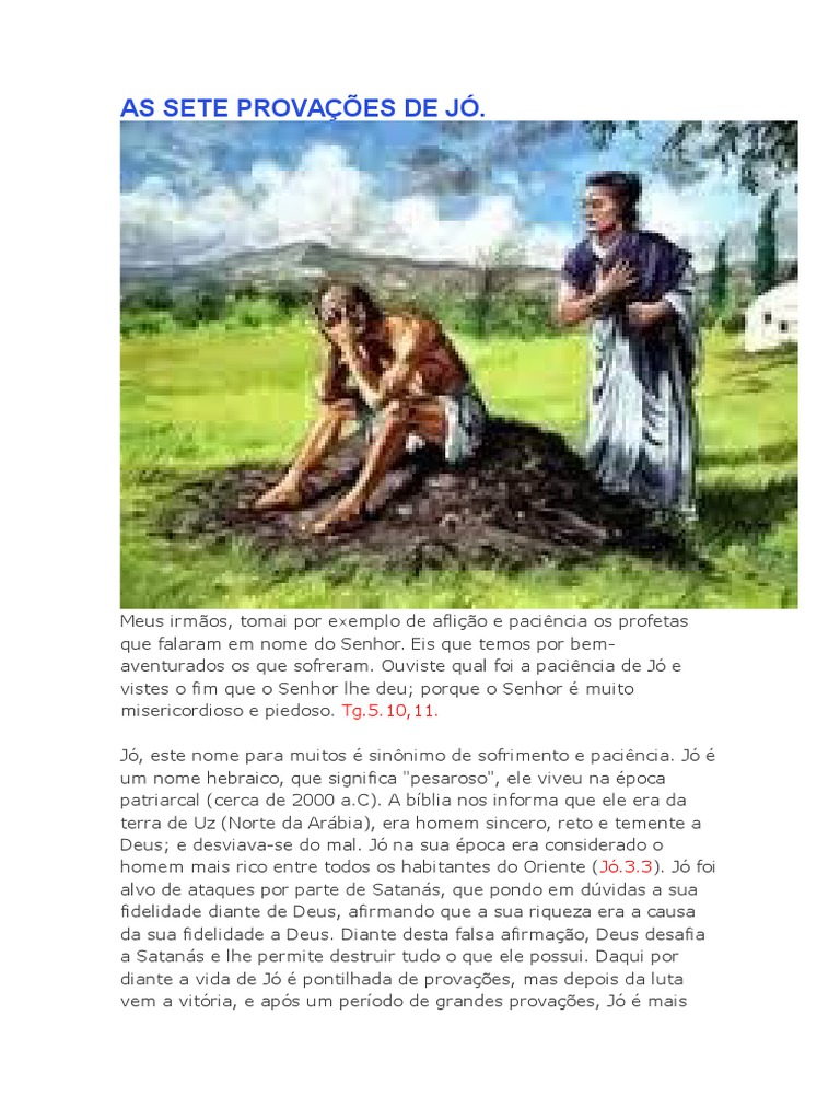 As Sete Provações de Jó | PDF | Religião e crença