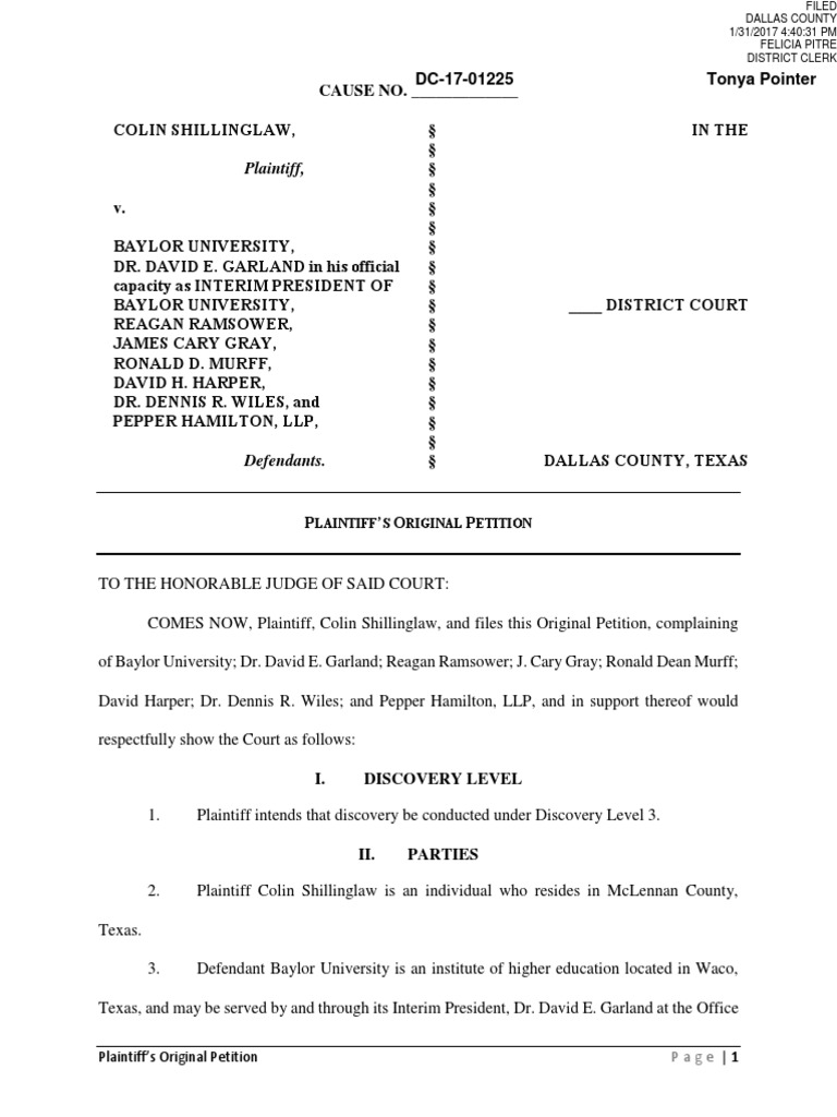 Shillinglaw Lawsuit Tort Tortious Interference