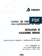 Curso para Supervisores - Instalación de Plataformas Marinas 1990