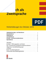 Weiterbildung Deutsch Als Zweitsprache