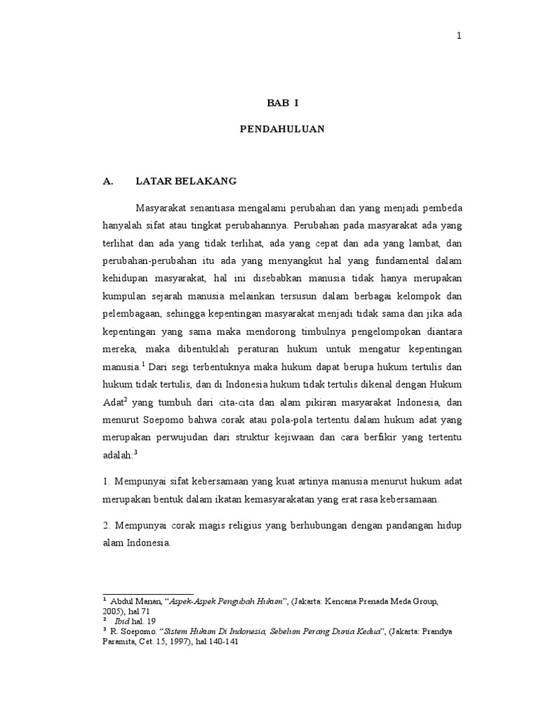 Proposal Waris Pdt Adat