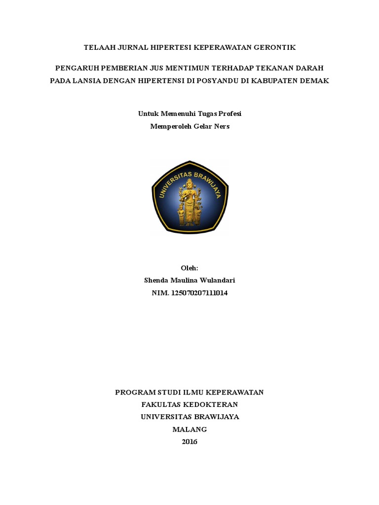 Hipertensi Jurnal Pdf