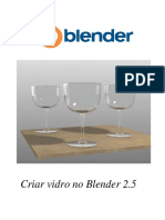 Como criar material de vidro no Blender 2.5
