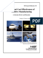 Costs and Cost Effectiveness of Additive Manufacturing