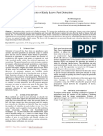 Analysis of Early Leave Pest Detection