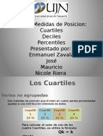 Medidas de Posición: Cuartiles Deciles