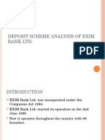 Deposit Scheme Analysis of Exim Bank