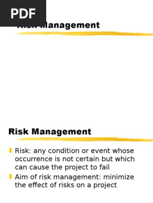 Risk Management