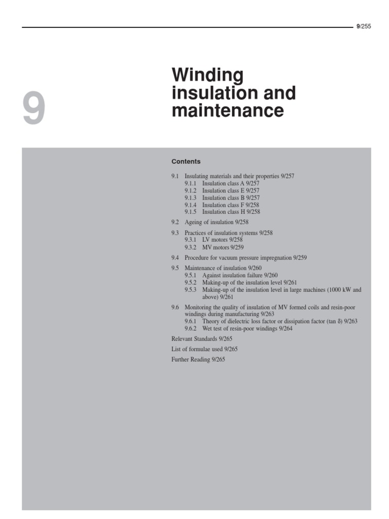 Motor Winding Insulation Materials Guide | PDF | Insulator (Electricity ...