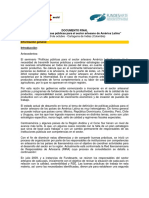 Conclusiones Seminario Políticas Públicas para El Sector Artesano 2012