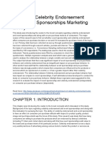 Impact of Celebrity Endorsement and Event Sponsorships Marketing Essay-Assignment