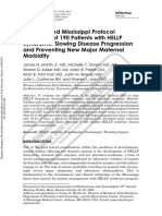 Standardized Mississippi Protocol Treatment of 190 Patients With HELLP Syndrome PDF