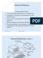 General Definitions in Computer