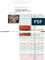 Calendario de Ferias de Artesanías y Mercados Artesanales de Argentina - 2015