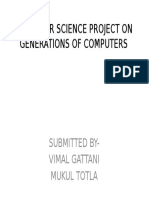 Computer Science Project On Generations of Computers