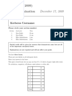 Exam Final F09 Sol