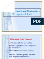 Gradient, Directional Derivatives, Divergence & Curl