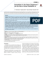 Microsatellite Polymorphism in the Heme Oxygenase-1 Gene Promoter and the Risk of Atrial Fibrillation in Taiwanese