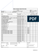 Internal Material Requisition Form: MR No.: Project Name: Date: New Order: Follow-Up Order: Lpo No./ Si No. Qty Jobno
