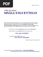 Contents - Sisällysluettelo