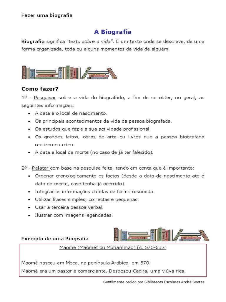 Como Fazer Uma Biografia BM | PDF | Maomé | Alcorão