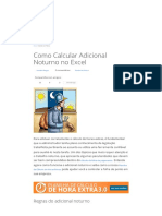 ARTIGO - Como Calcular Adicional Noturno No Excel