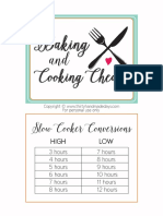 Baking Cooking Cheats 30 Days