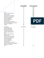 Planilha de Estudos para Oab