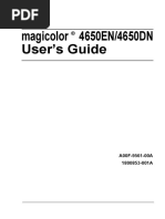 Magicolor 4650EN/4650DN User's Guide: A00F-9561-00A 1800853-001A